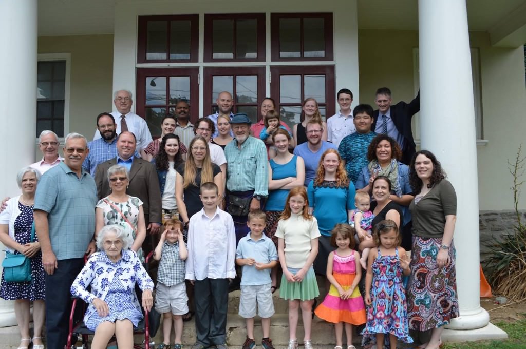 Fellowship after worship